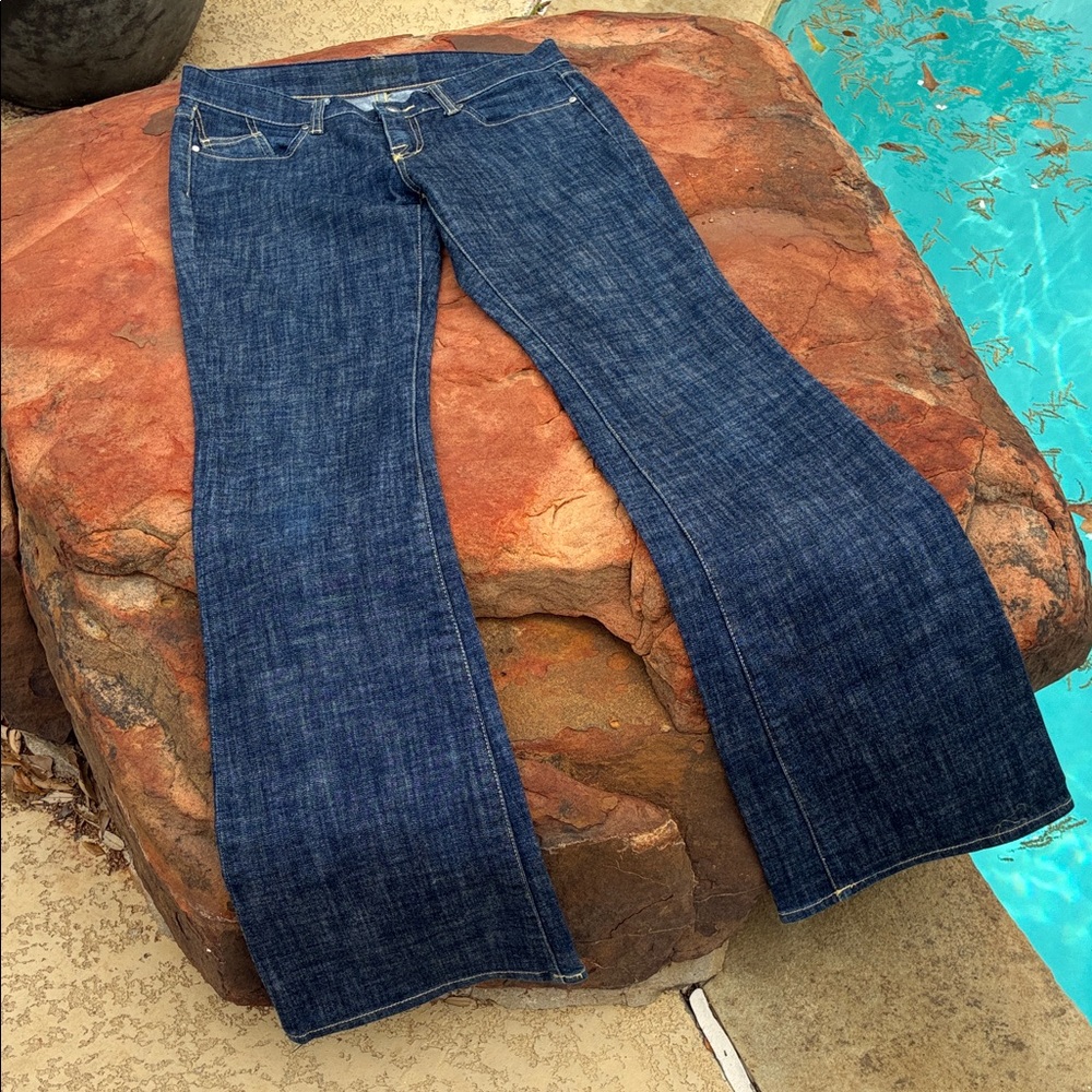 Victoria’s Secret London Jean Dark Blue Bootcut Jeans sz6 x long